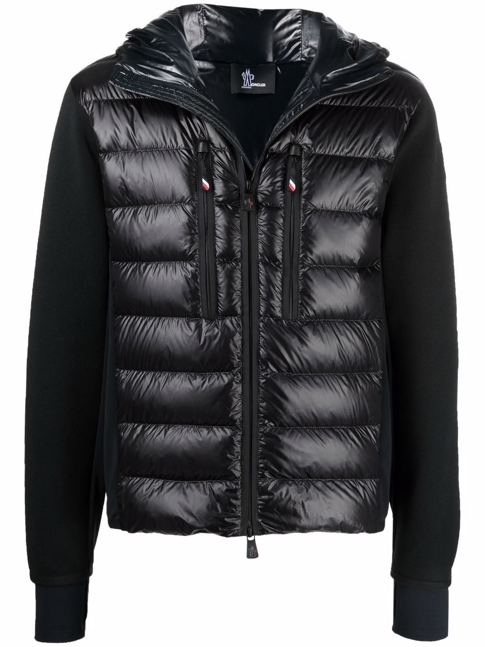 Moncler panelled discount padded jacket