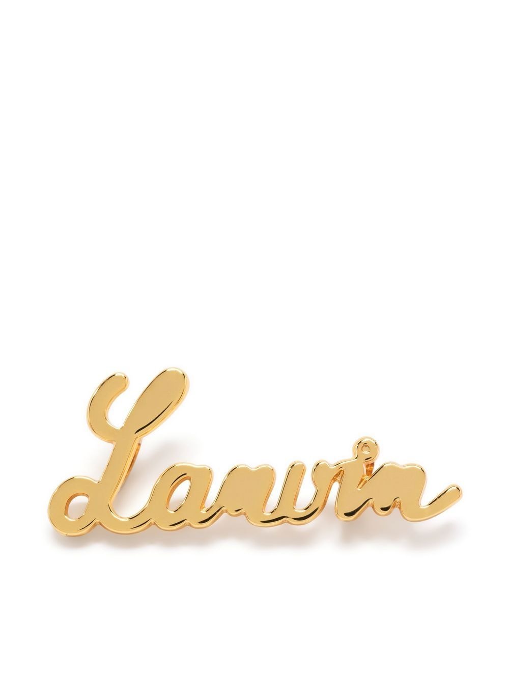 LANVIN Signature logo plaque pendant Gold - MAISONDEFASHION.COM