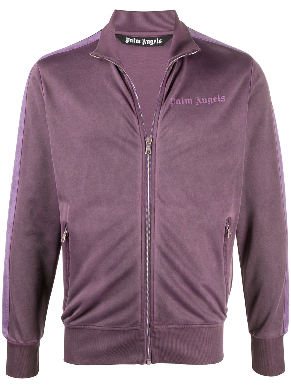 PALM ANGELS Garment Dyed Track Jacket Purple - Maison De Fashion 