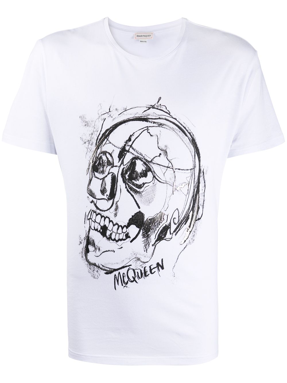 Alexander McQueen Skull Print T-Shirt - Maison De Fashion 