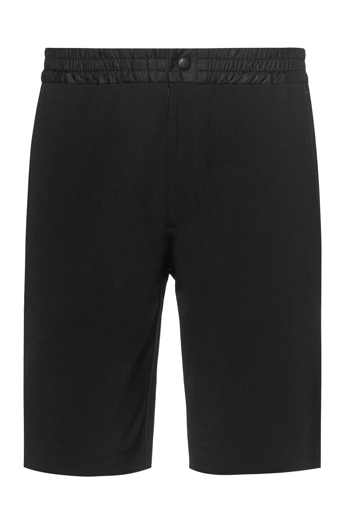 HUGO Slim Fit Chino Shorts With Contrast Waistband Black - MAISONDEFASHION.COM