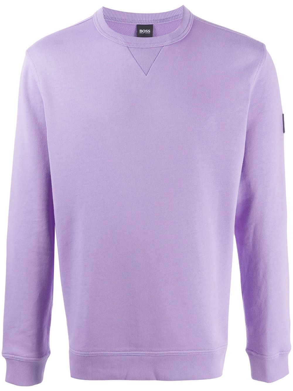 BOSS Logo Sweatshirt Light Purple - Maison De Fashion 