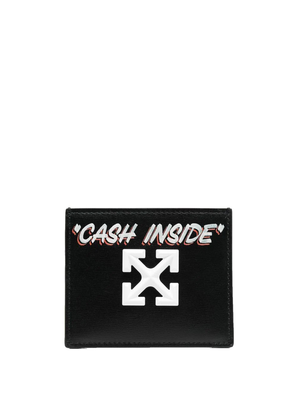 OFF-WHITE WOMEN Jitney Arrow Card Holder Black - MAISONDEFASHION.COM