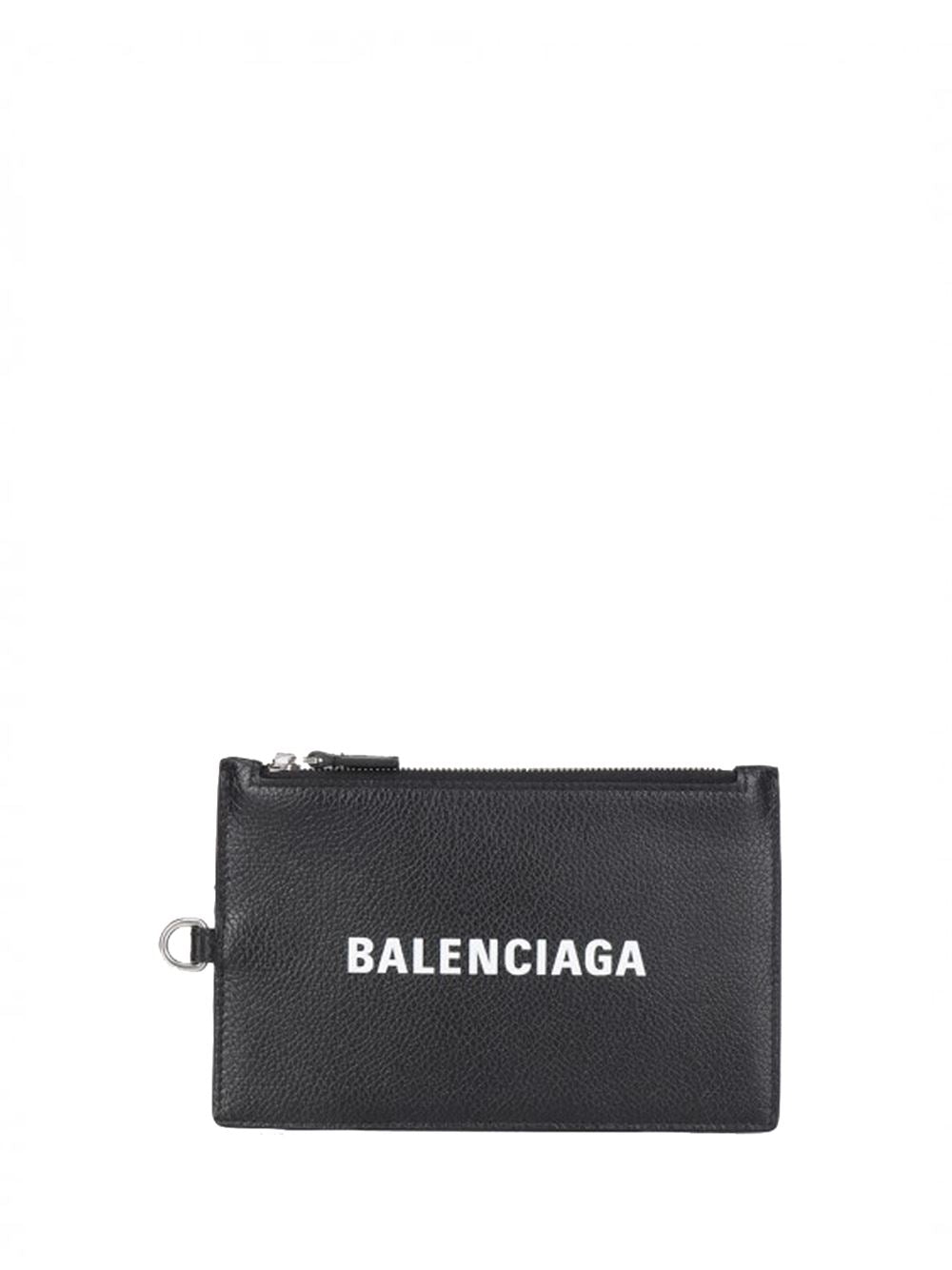 BALENCIAGA Zipped Cash Holder Black - Maison De Fashion 