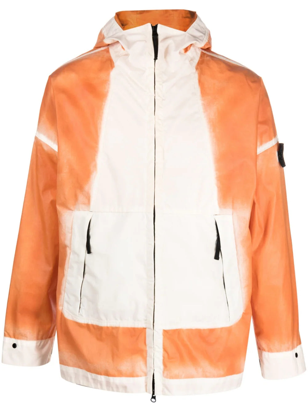 STONE ISLAND Hand Sprayed Mussola Jacket Orange - MAISONDEFASHION.COM