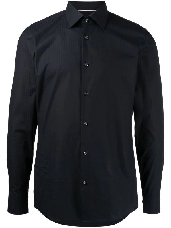 BOSS Hank Kent Shirt Black - MAISONDEFASHION.COM