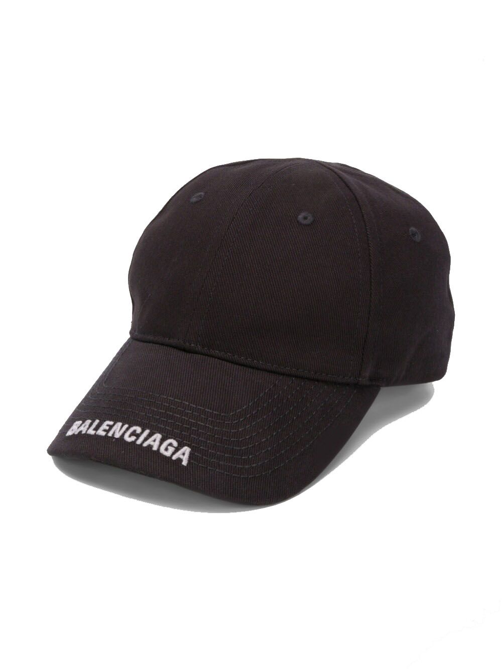 BALENCIAGA logo visor cap black/grey - Maison De Fashion 