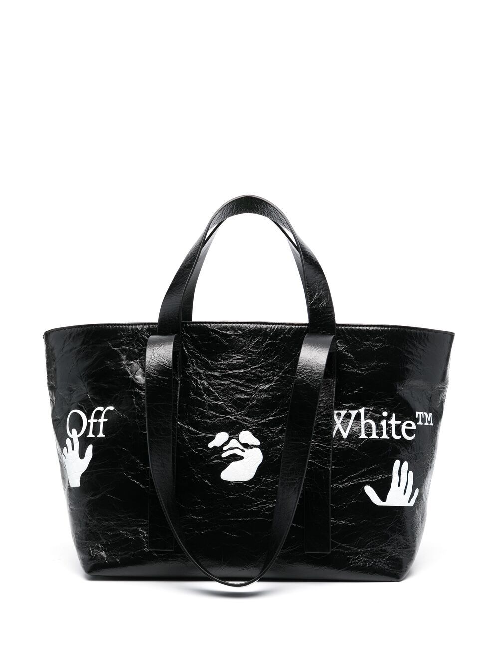 OFF-WHITE WOMEN Small Commercial tote bag Black - MAISONDEFASHION.COM