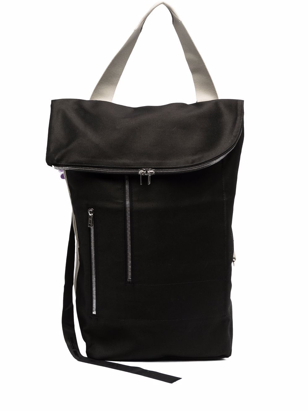 RICK OWENS DRKSHDW Asymetric Backpack Black - MAISONDEFASHION.COM