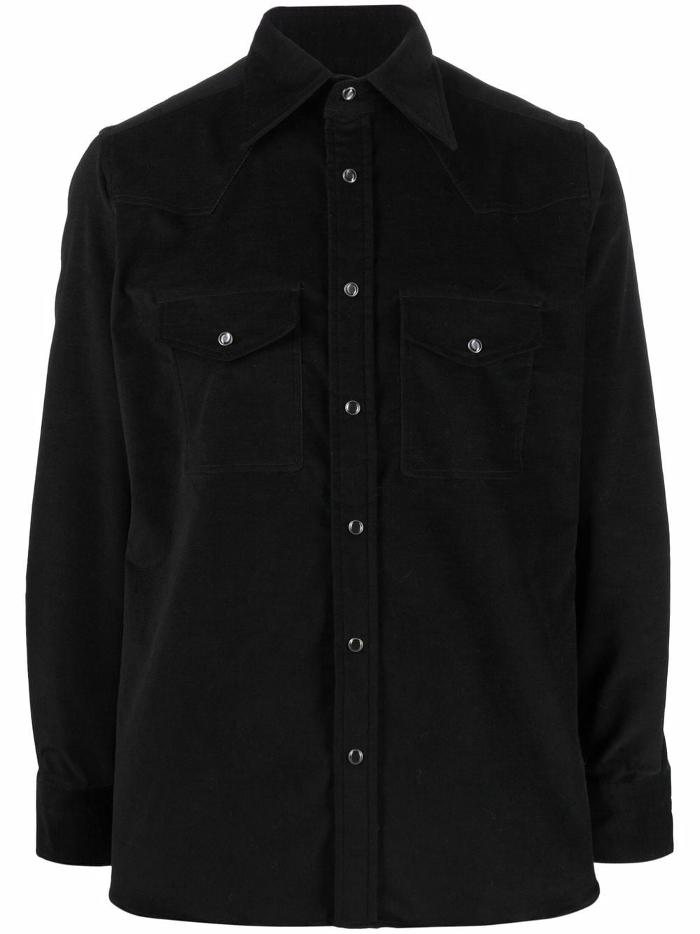 TOM FORD Long Sleeve Buttoned Shirt Black - MAISONDEFASHION.COM
