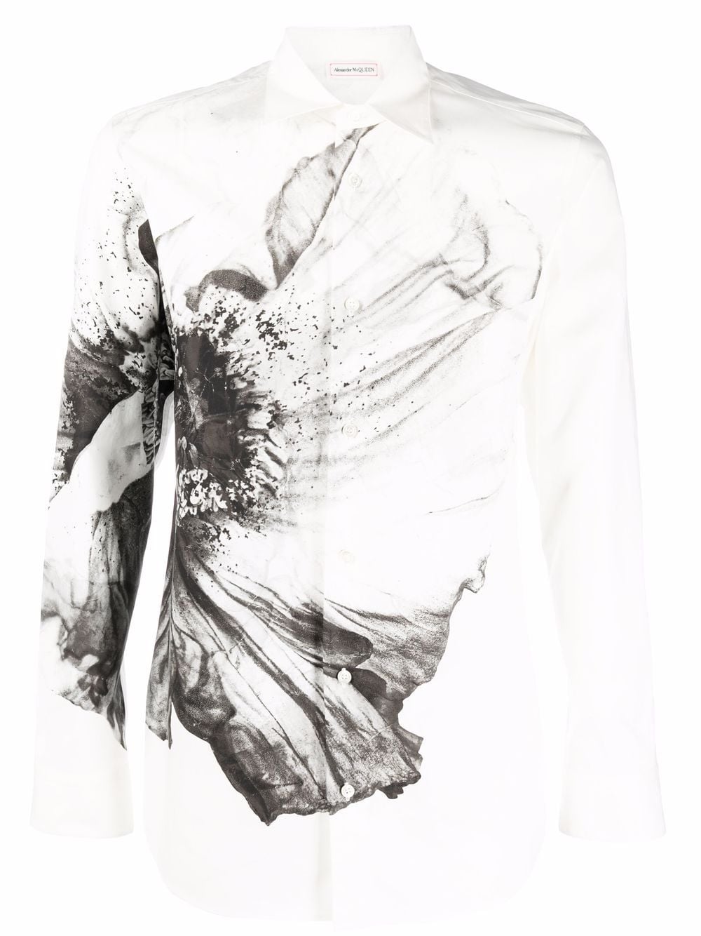 ALEXANDER MCQUEEN Floral Print Buttoned Shirt White - MAISONDEFASHION.COM