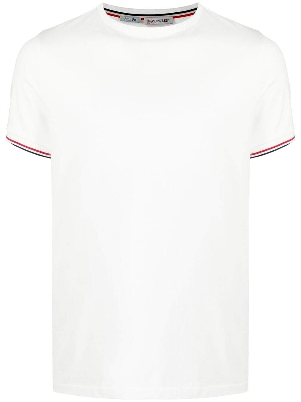 MONCLER slim fit logo t-shirt White