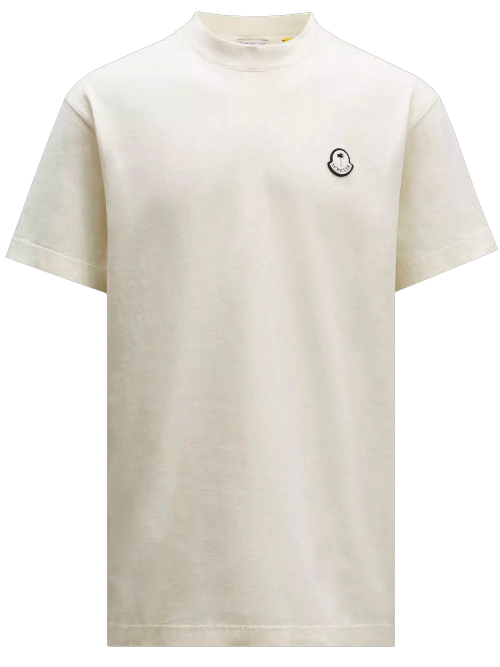 MONCLER GENIUS X 8 MONCLER PALM ANGELS Logo Patch T-Shirt White - MAISONDEFASHION.COM