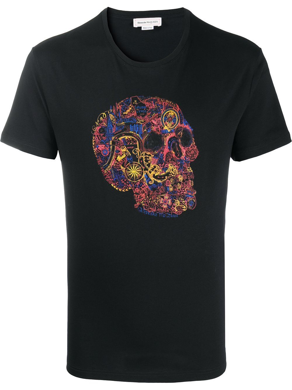 Alexander McQueen Skull Print T-Shirt Black - Maison De Fashion 