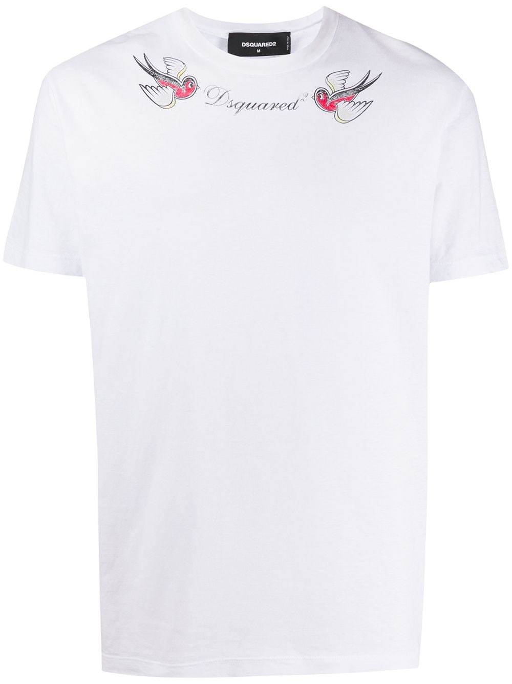 DSQUARED2 Bird Logo T-Shirt White - Maison De Fashion 