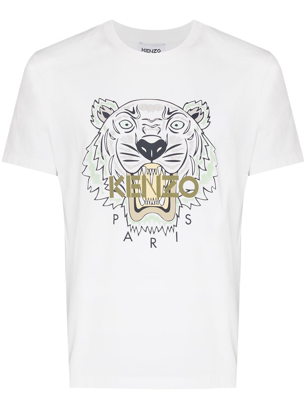 KENZO Tiger Classic T-Shirt White - MAISONDEFASHION.COM