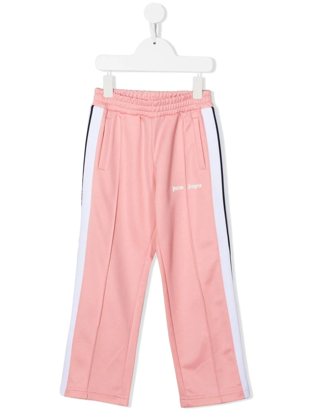 PALM ANGELS KIDS Track Pants Pink/White - MAISONDEFASHION.COM