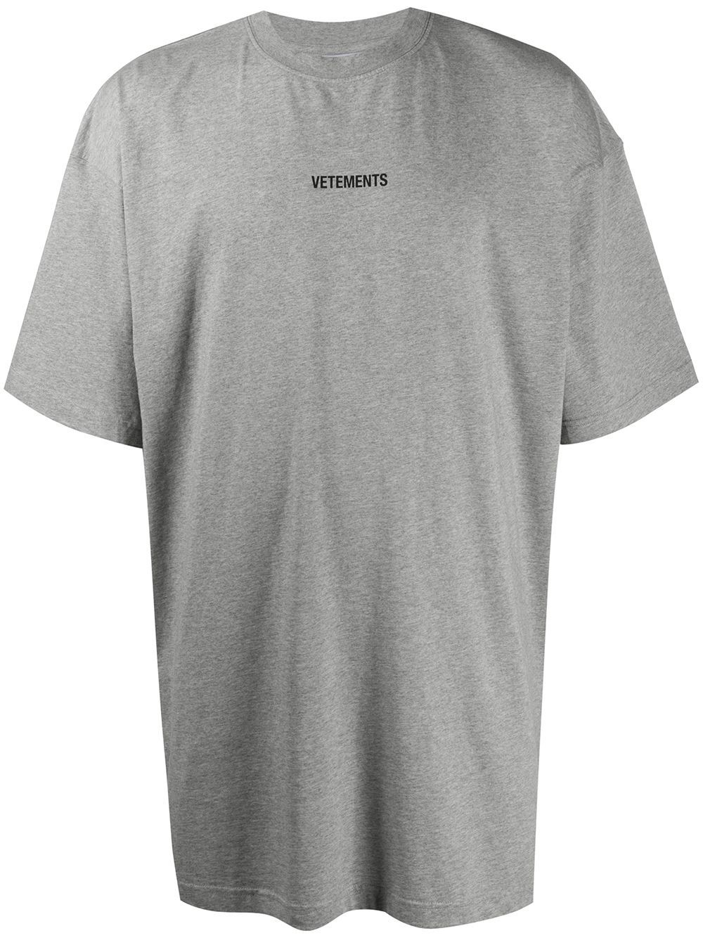 VETEMENTS Logo Patch T-Shirt Grey - Maison De Fashion 