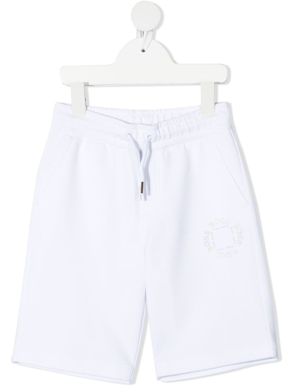 BOSS KIDS Logo-print shorts White - MAISONDEFASHION.COM
