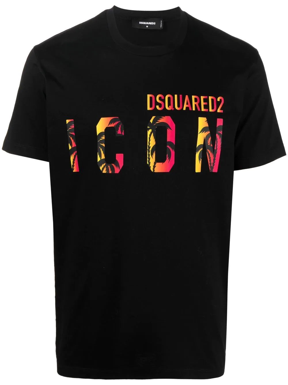 DSQUARED2 Icon Sunset T-shirt Black - MAISONDEFASHION.COM