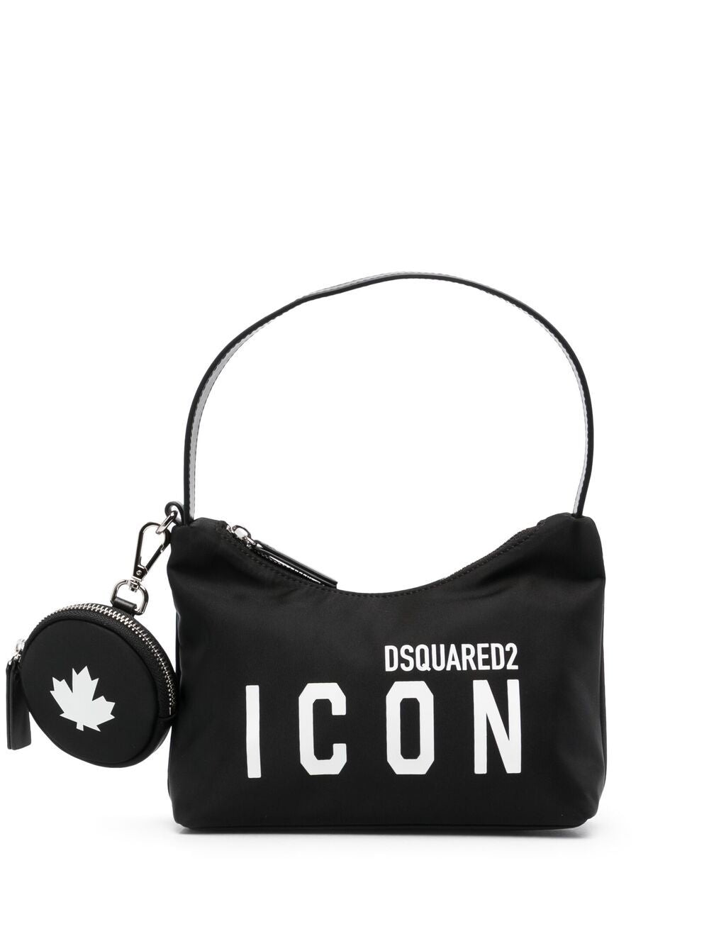 DSQUARED2 WOMEN Icon logo-print shoulder bag Black - MAISONDEFASHION.COM