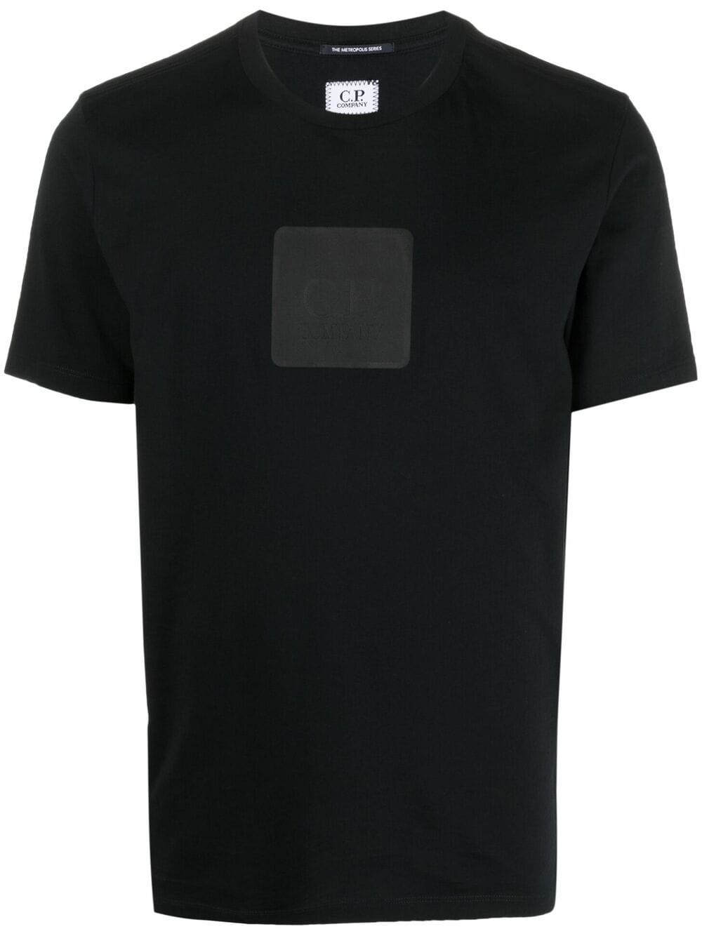C.P COMPANY Logo Patch T-Shirt Black - MAISONDEFASHION.COM