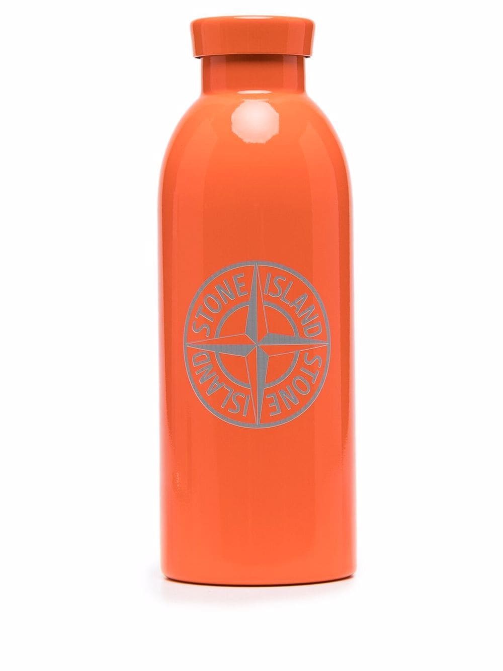 STONE ISLAND Logo Water Bottle Orange - MAISONDEFASHION.COM
