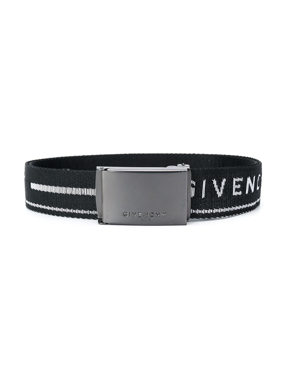 GIVENCHY KIDS Logo Stripe Belt Black - Maison De Fashion 