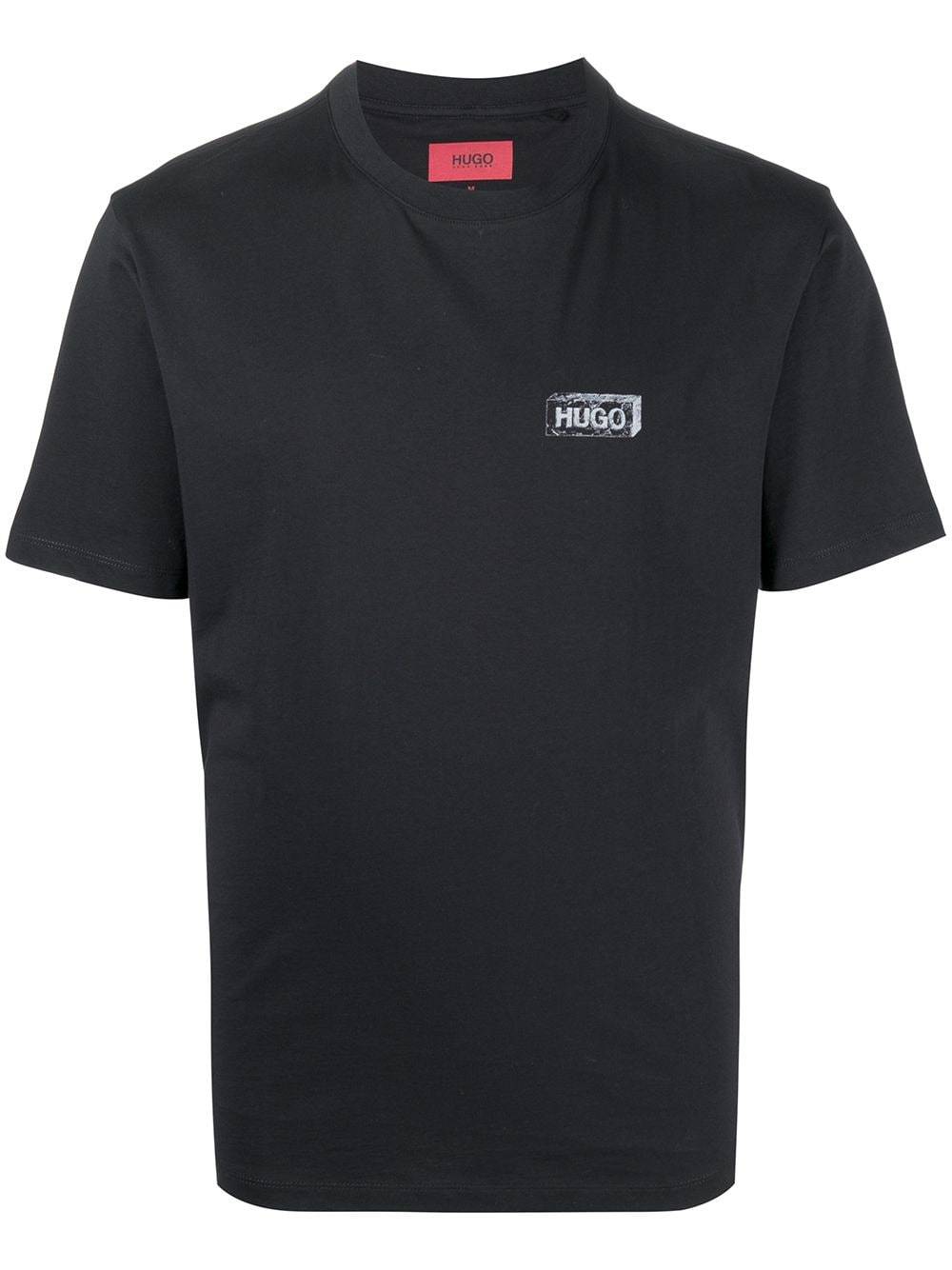 HUGO Donument Logo T-Shirt Black - Maison De Fashion 