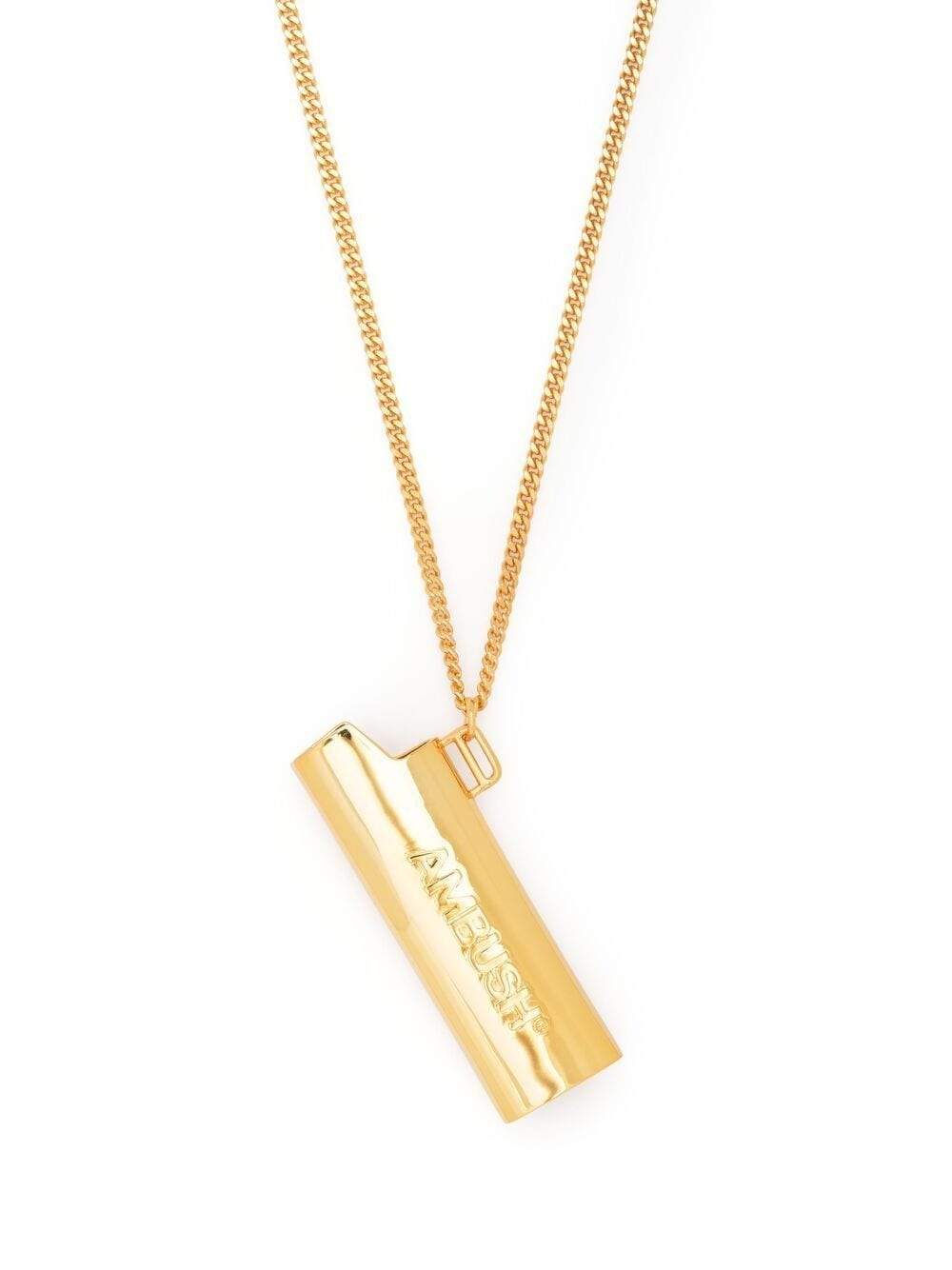 AMBUSH Lighter Case Necklace Gold Medium - MAISONDEFASHION.COM
