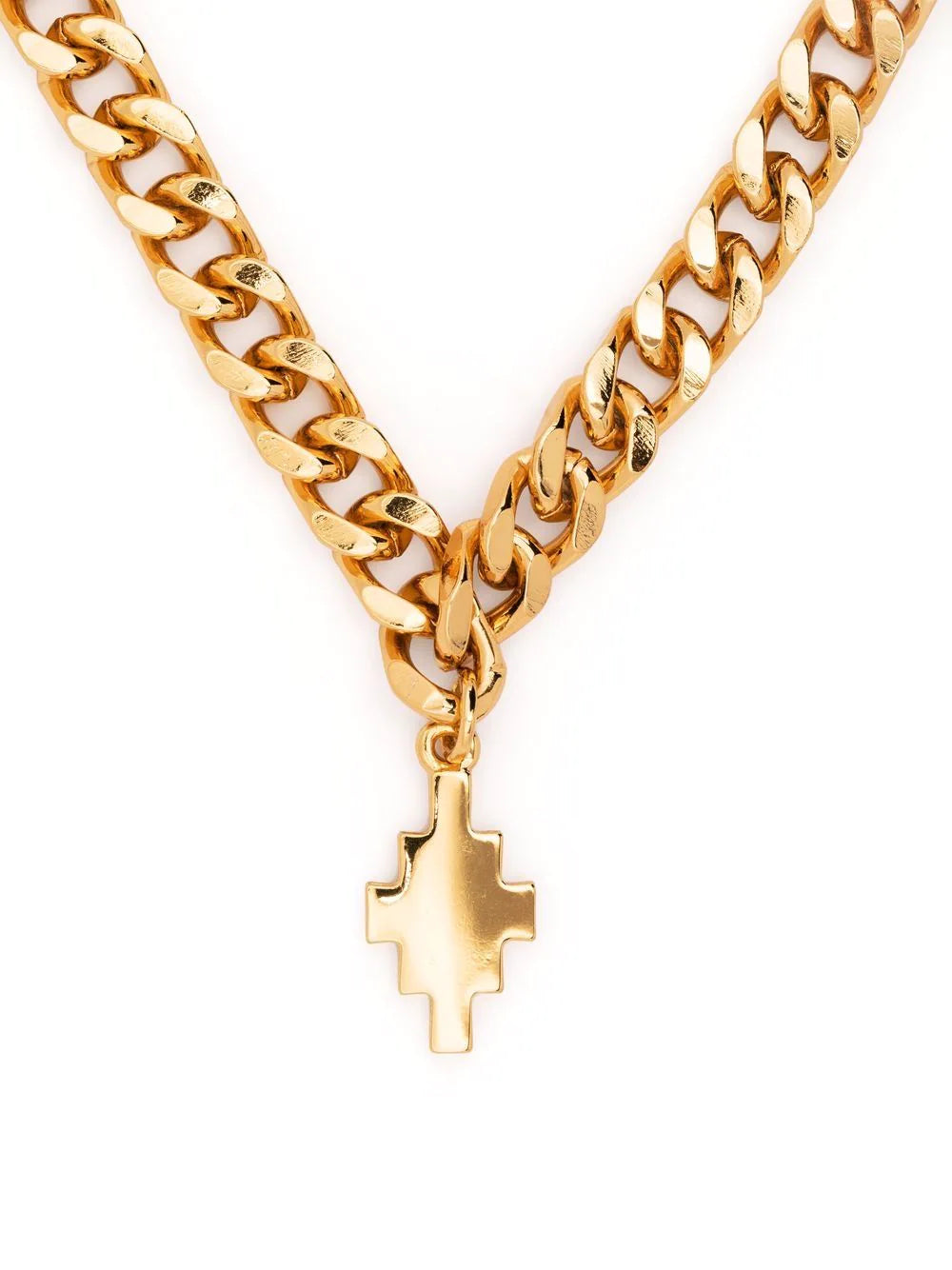 MARCELO BURLON Cross Necklace Gold - MAISONDEFASHION.COM