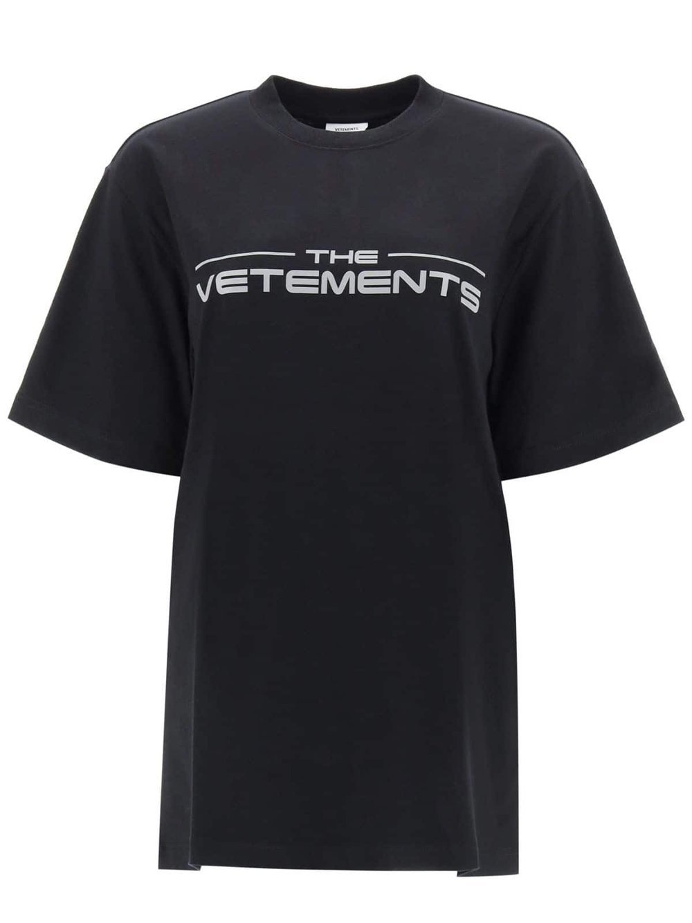 VETEMENTS Logo T-Shirt Black - MAISONDEFASHION.COM