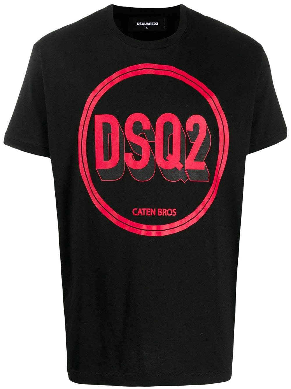 DSQUARED2 Logo print T-shirt Black - Maison De Fashion 