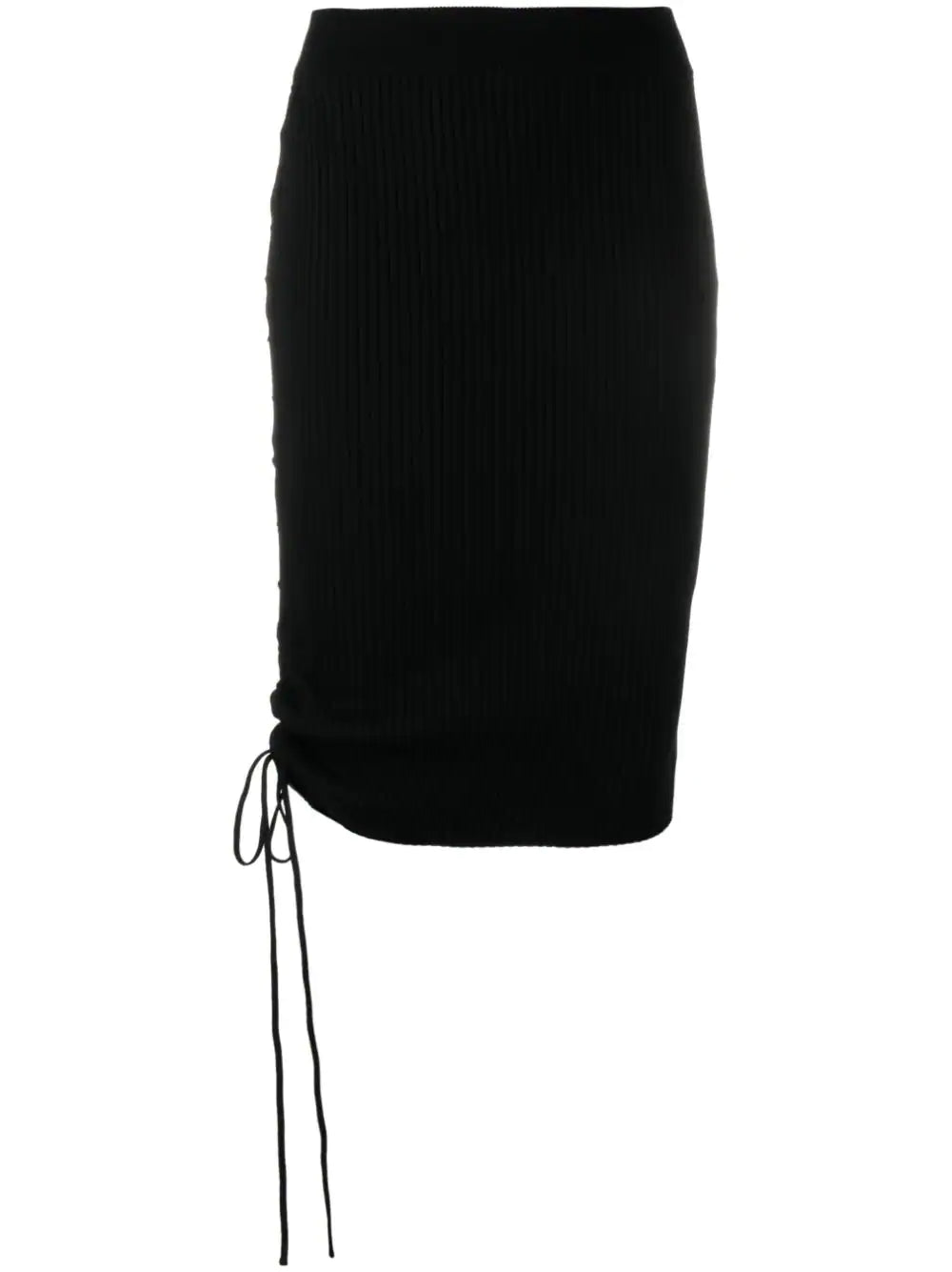 OFF-WHITE WOMEN Vanice Lace Up Skirt Black - MAISONDEFASHION.COM