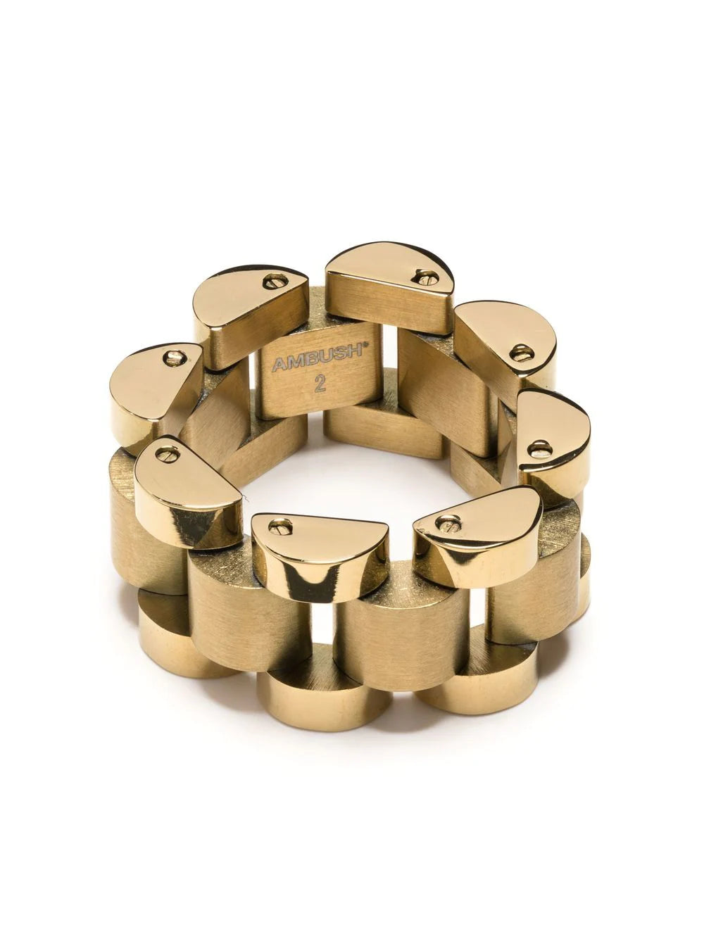 AMBUSH Rollie Chain Ring Gold – MAISONDEFASHION.COM