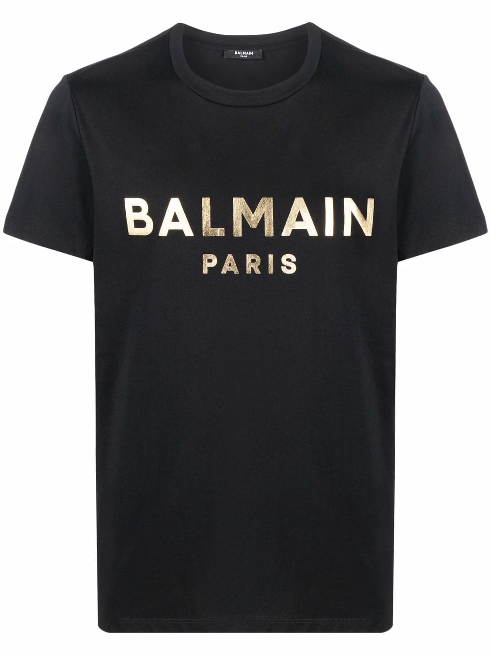 BALMAIN Logo T-Shirt Black Gold - MAISONDEFASHION.COM