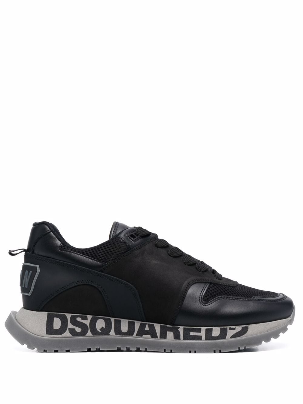 DSQUARED2 Logo-print low-top sneakers Black - MAISONDEFASHION.COM