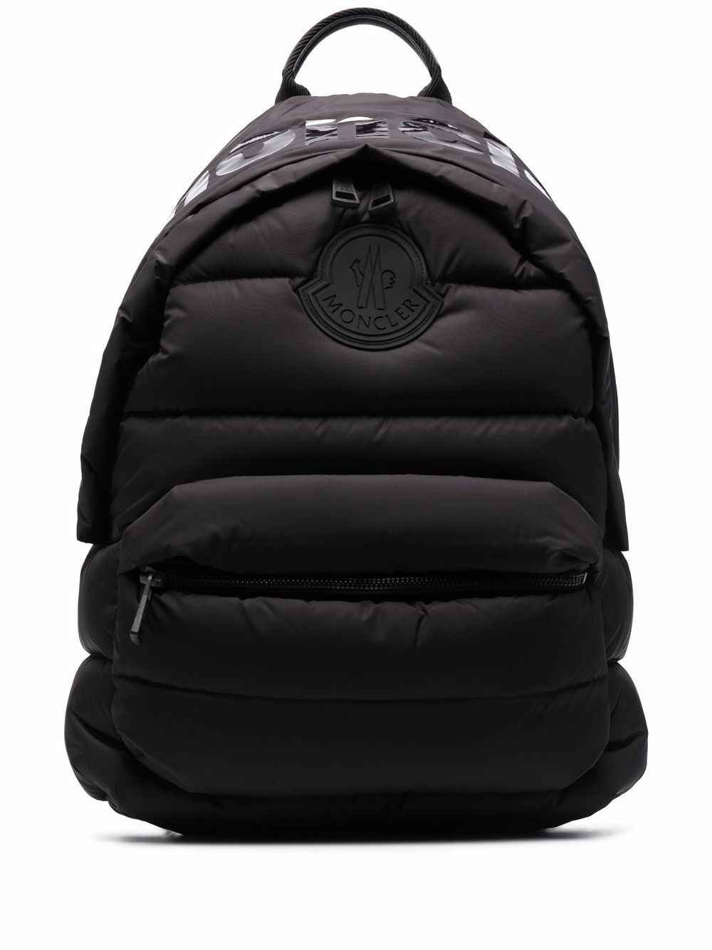 MONCLER Logo-patch feather-down padded backpack Black - MAISONDEFASHION.COM