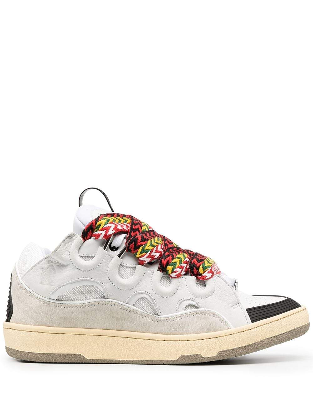 LANVIN Curb Sneakers White - MAISONDEFASHION.COM