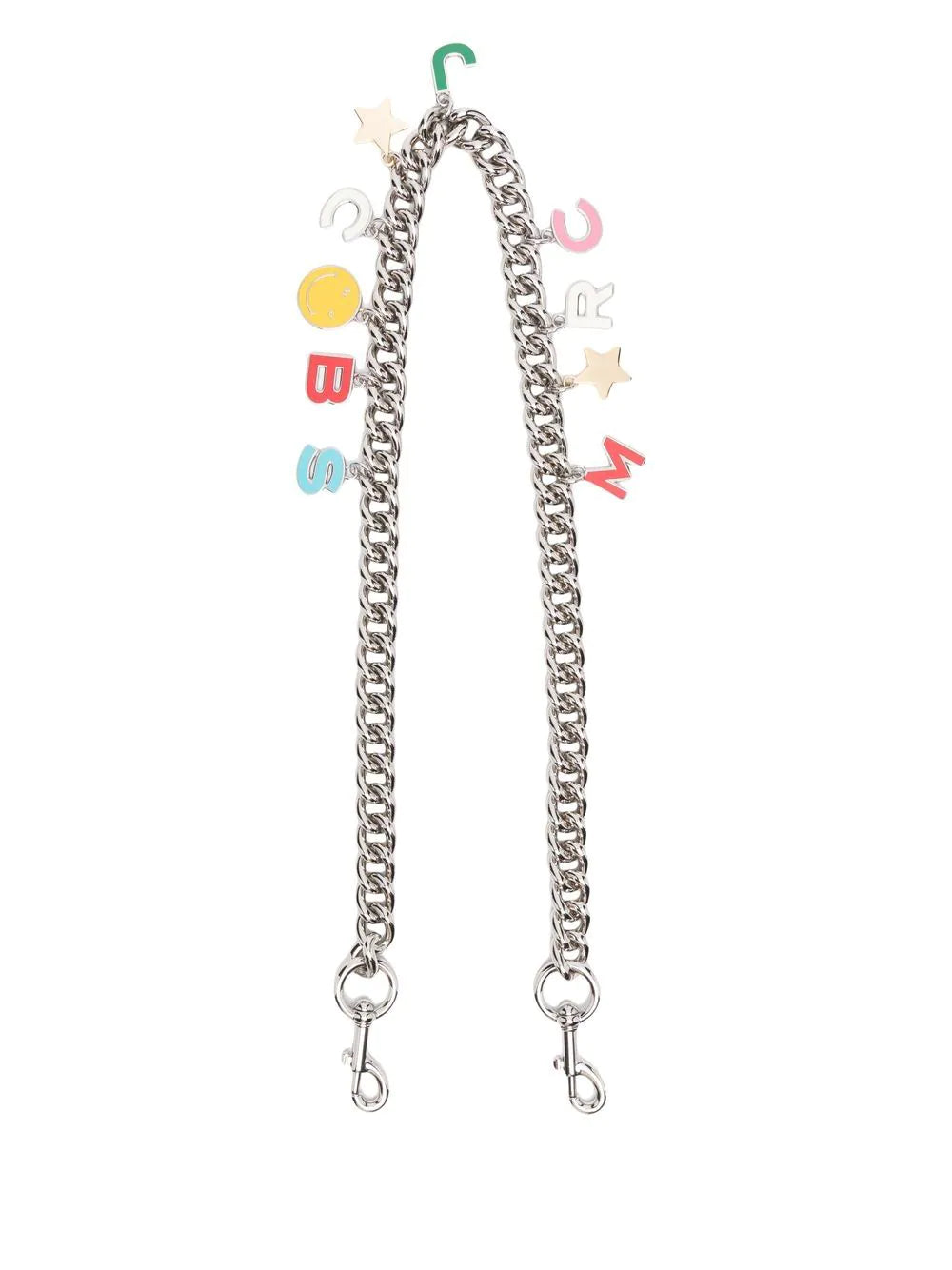 MARC JACOBS WOMEN The Bold Charm Shoulder Chain Strap Silver