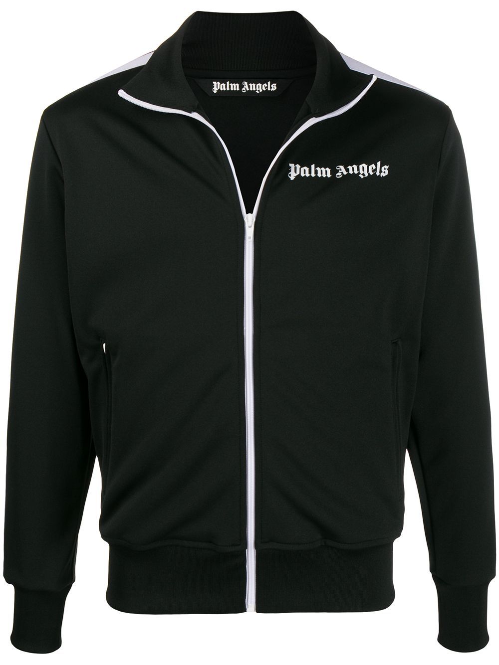 PALM ANGELS classic track jacket black/white - Maison De Fashion 