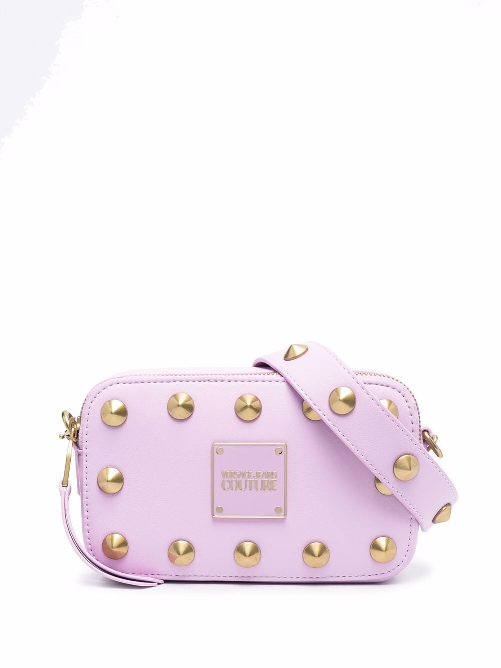 VERSACE JEANS COUTURE WOMEN Stud Embellished Bag Purple - MAISONDEFASHION.COM