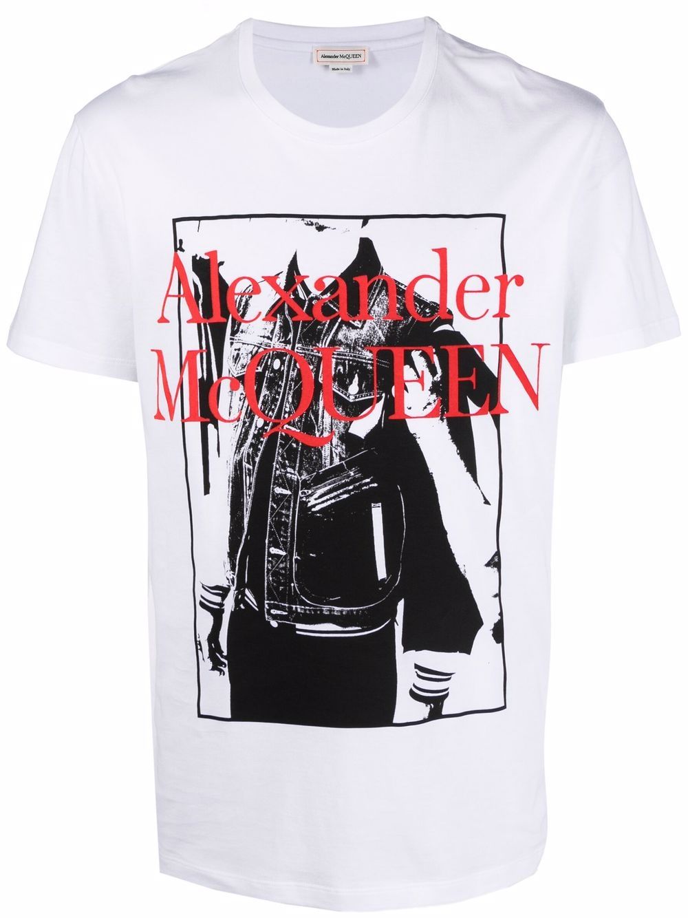 ALEXANDER MCQUEEN Atelier Print T-Shirt White - MAISONDEFASHION.COM