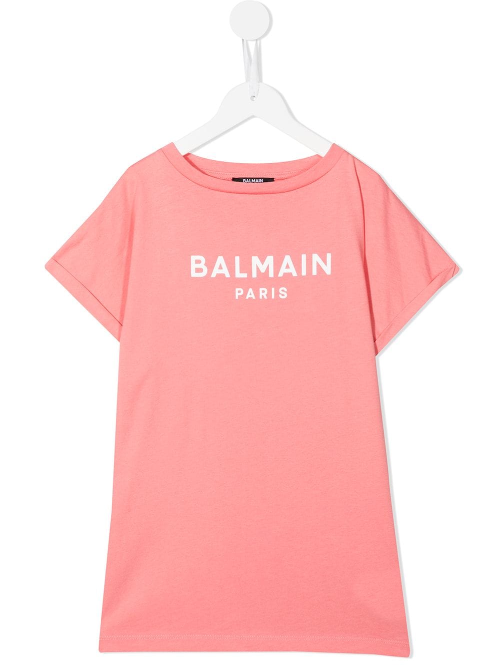 BALMAIN KIDS Logo T-Shirt Pink - MAISONDEFASHION.COM