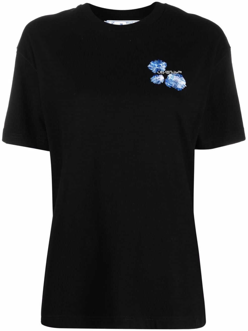 OFF-WHITE WOMEN Floral Arrows T-Shirt Black - MAISONDEFASHION.COM