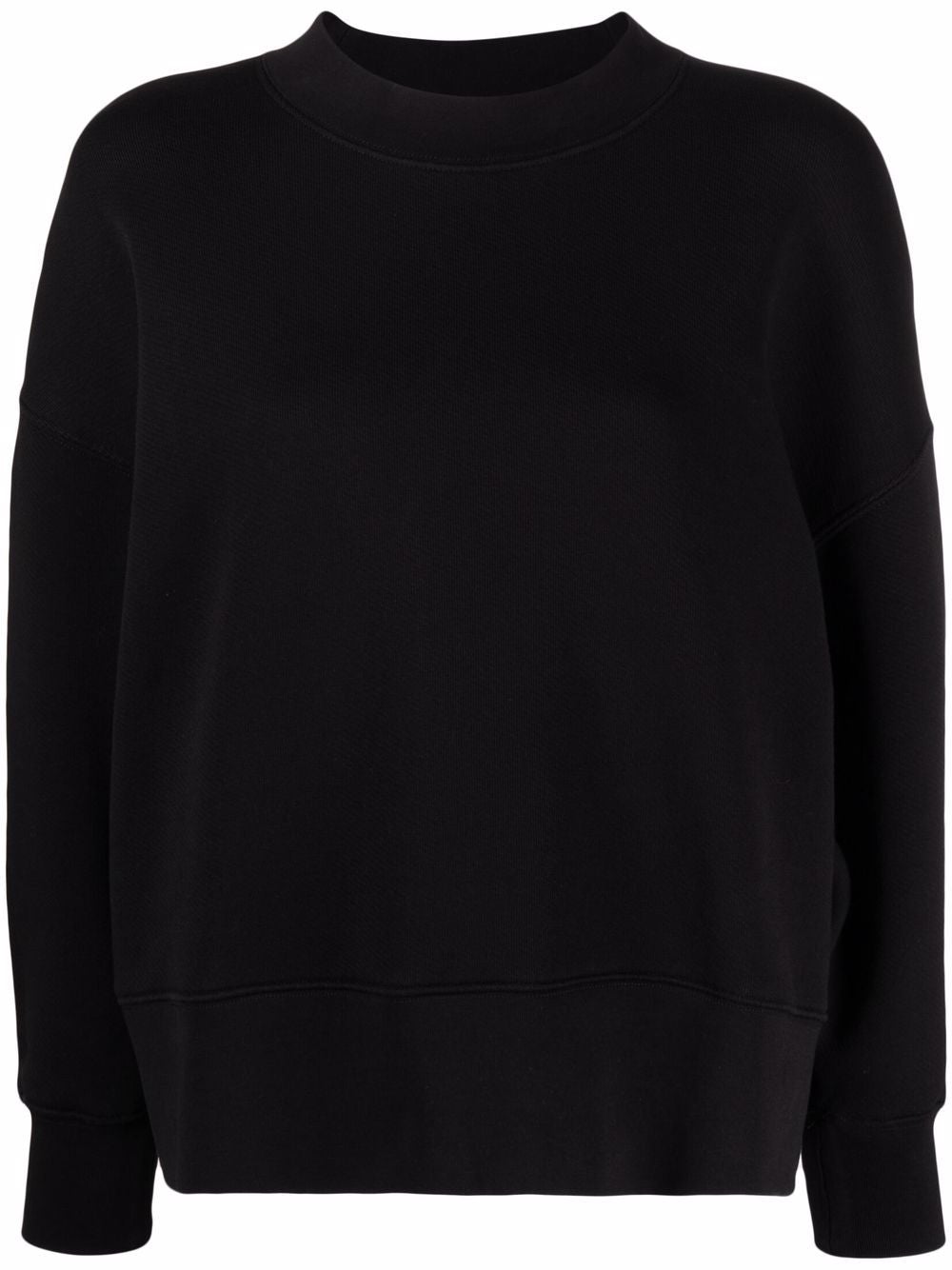 NEW PALM ANGELS WOMEN Logo-print long-sleeve sweatshirt Black - MAISONDEFASHION.COM