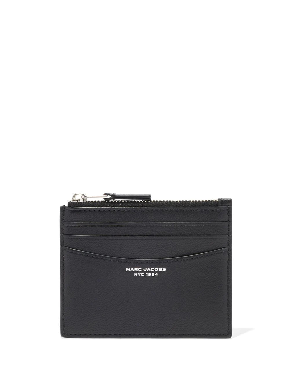 MARC JACOBS WOMEN The Zip Card Case Black - MAISONDEFASHION.COM