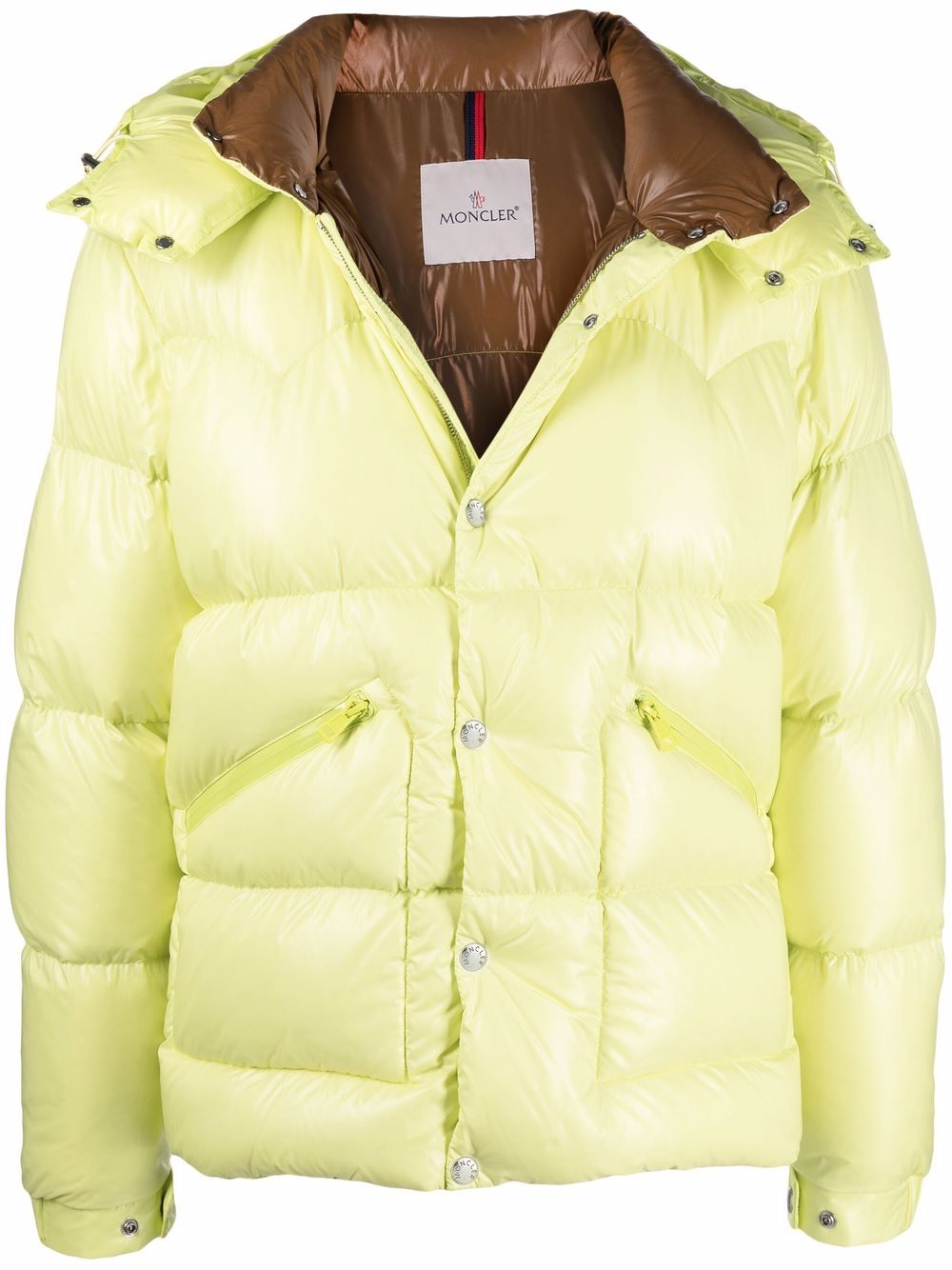 MONCLER Coutard Padded Jacket Yellow - MAISONDEFASHION.COM