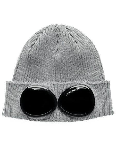C.P. Company: Gray Goggle Beanie | SSENSE