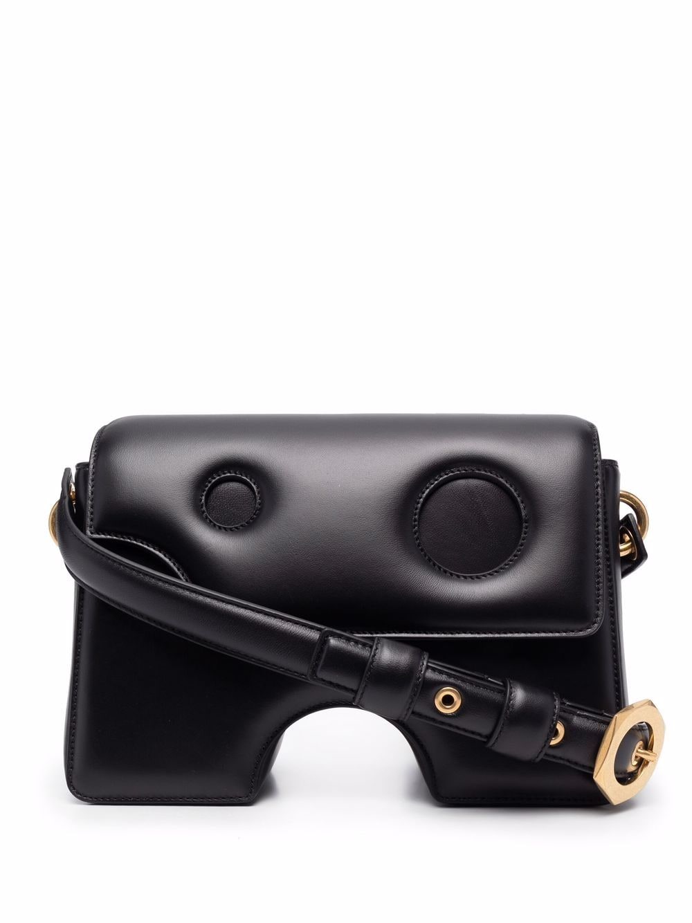 OFF-WHITE WOMEN Burrow 27 Shoulder Bag Black - MAISONDEFASHION.COM